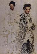 Ilia Efimovich Repin, In Binte cuts the portrait